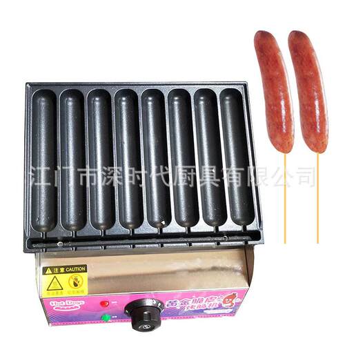 P工厂产品8条电烤肠机肠仔机小食零食摆摊设备香肠机