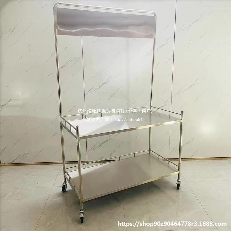 网红不锈钢超市促销台展示架摆摊小推车广告地推便携可移动试吃车