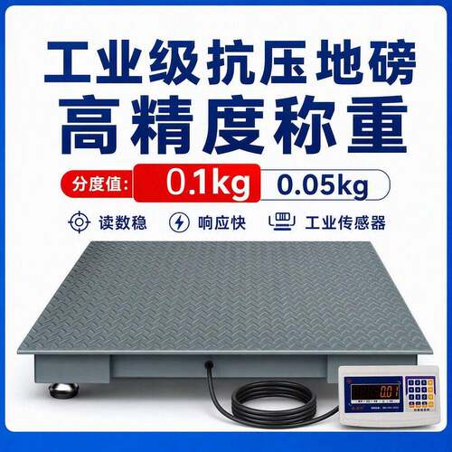精度电子地磅0.05kg0.1kg碳钢500kg1-3吨称液体化工纺织地磅称