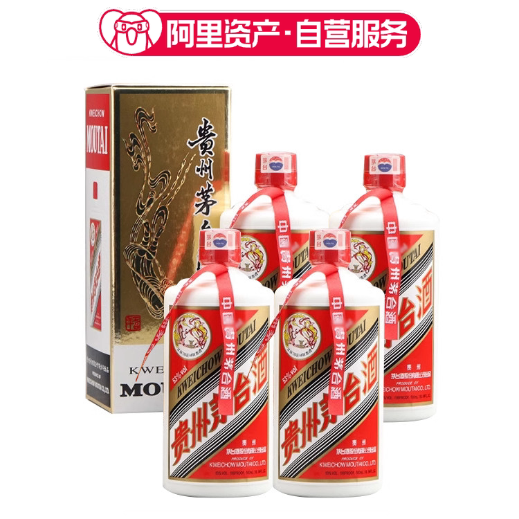 2004年53度500ML飞天牌茅台酒（4瓶装）