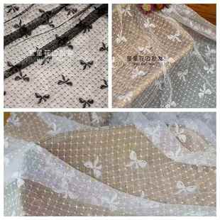 优质弹力蕾丝网布面料DIY服装打底衫内衣窗帘背景布料lace Fabric