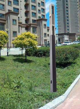 3m户外防水公园小区方形庭院灯LED4M6063铝型材质花园道路景观灯
