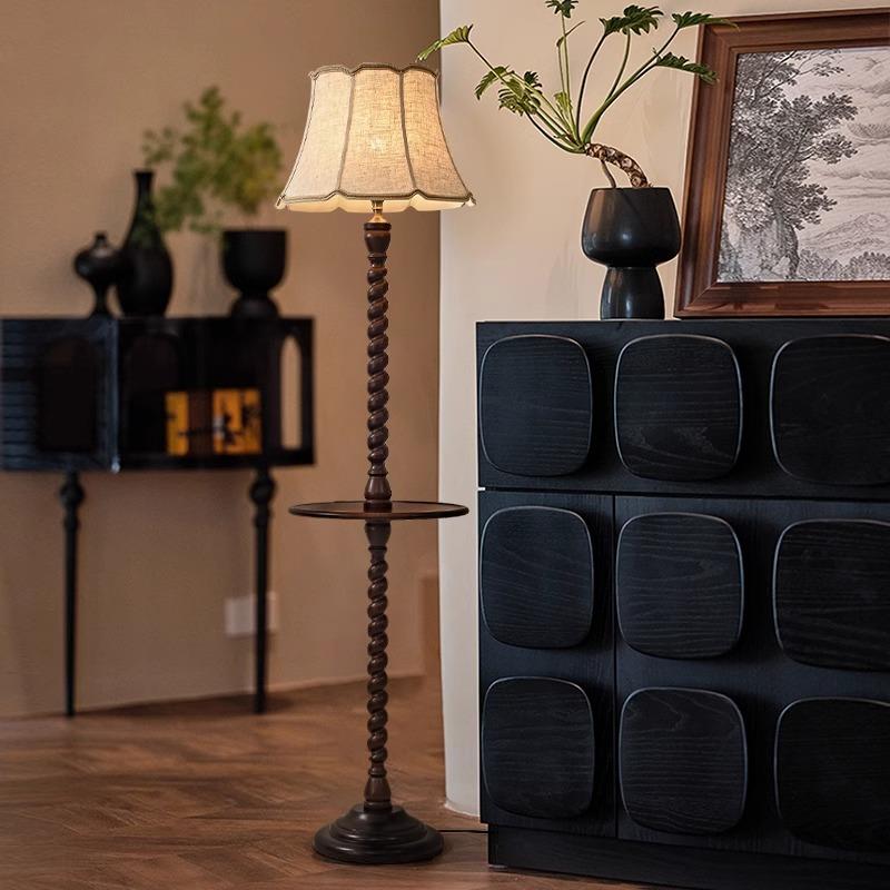 法式客厅复落地灯简519约古卧灯室装饰茶氛围灯几轻奢实木灯