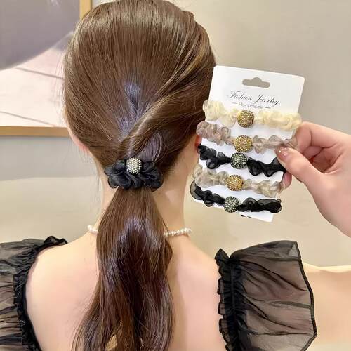 Glittery hair ties, new style hair ropes for tying hair, fas
