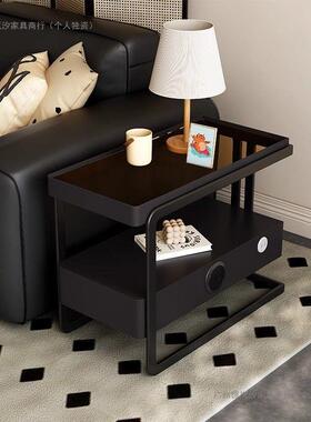 沙发小12261边柜轻奢几客厅收纳柜可移动实木沙发边侧边柜家用茶