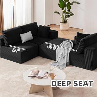 跨境压缩沙发全海绵客厅组合模化发地板沙发Modern modular sofa