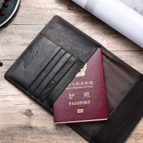 证件包牛皮复古商务登机卡真皮护照夹护照包护照本皮夹卡包大容量