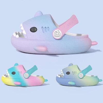 Pallene Lovely Kids Shark Slippers Fashion Baby Cartoon Slip