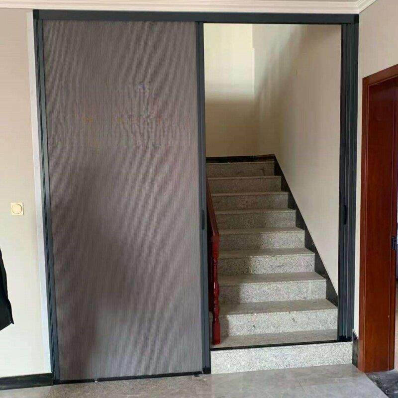 无冲孔楼梯隔断门高低防风简易空调保温客厅折叠门厨房推拉门