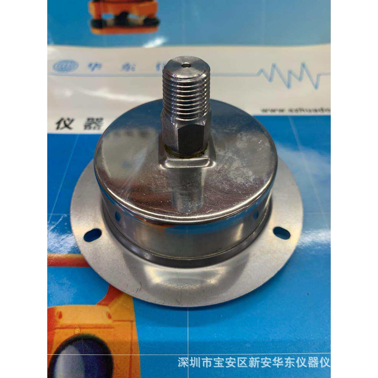 全不锈钢耐震压力表轴向带边YN60ZT MPA-BAR单位 表盘60MM螺纹1/4