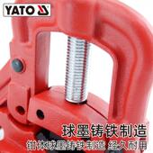 易2YT 4英寸龙门钳架夹钳水管钳加重型台压子 651尔拓管台虎钳子2