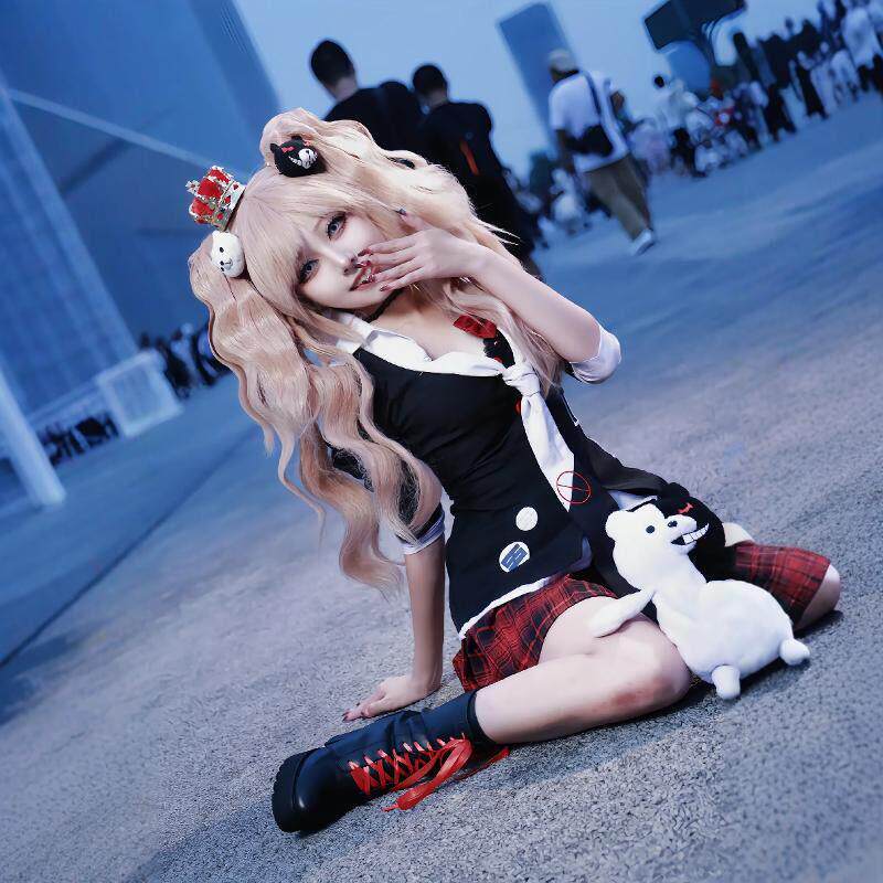 弹丸论破cos服 江之岛盾子cosplay全套制服JK校服二次元C服女