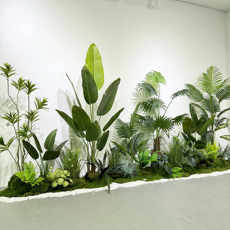北欧风仿真旅人蕉室内大型落地摆件酒店商场办公室绿植景观造景摆