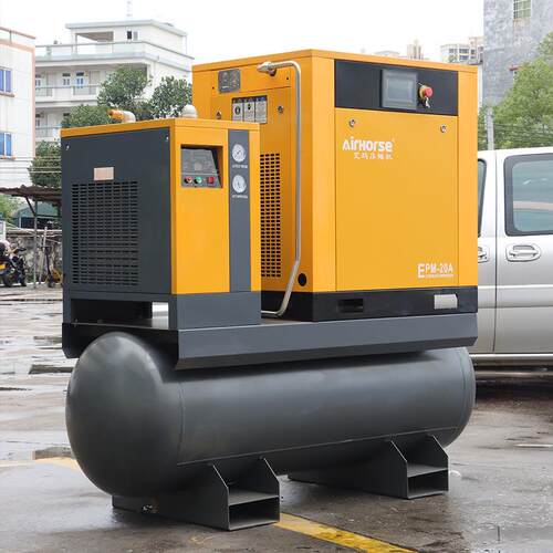 15KW永磁变频螺杆机四合一带冷干机带罐过滤器一体机免安装节能