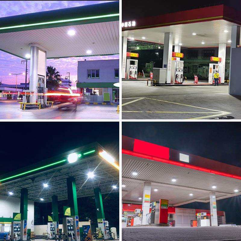 LED防爆灯油站灯嵌入式罩棚灯吸顶式吊顶灯加油站100W顶棚应急灯