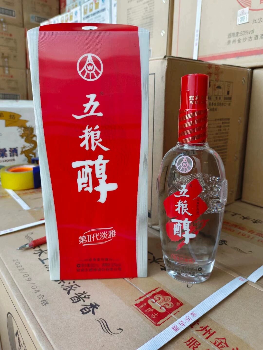 2016年50度五粮醇第二代淡雅500ml*6瓶浓香型白酒 纯粮酿造