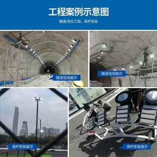 l隧道投光高ed户外防水模组隧球道灯篮足场工程照广场杆塔明吊泛