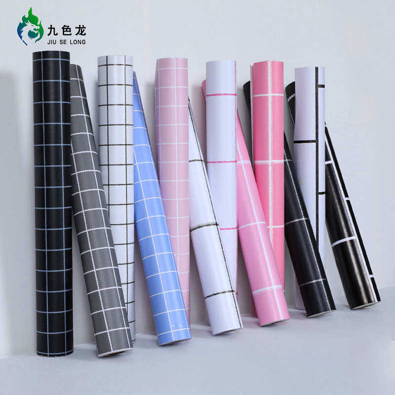 格子墙纸自粘防水黑白格背景墙贴纸宿舍奶茶店餐馆商用壁纸自粘,家装主材,自贴墙纸/自粘墙纸,淘宝优惠券,粉丝福利购,淘宝优惠卷