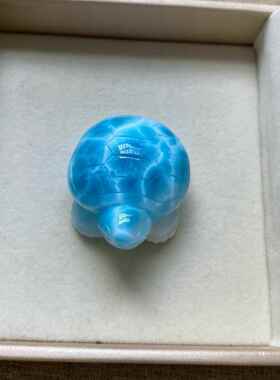 海纹石小乌龟吊坠拉利玛龙龟项坠锁骨链坠挂件规格35.3*30.4*20.1