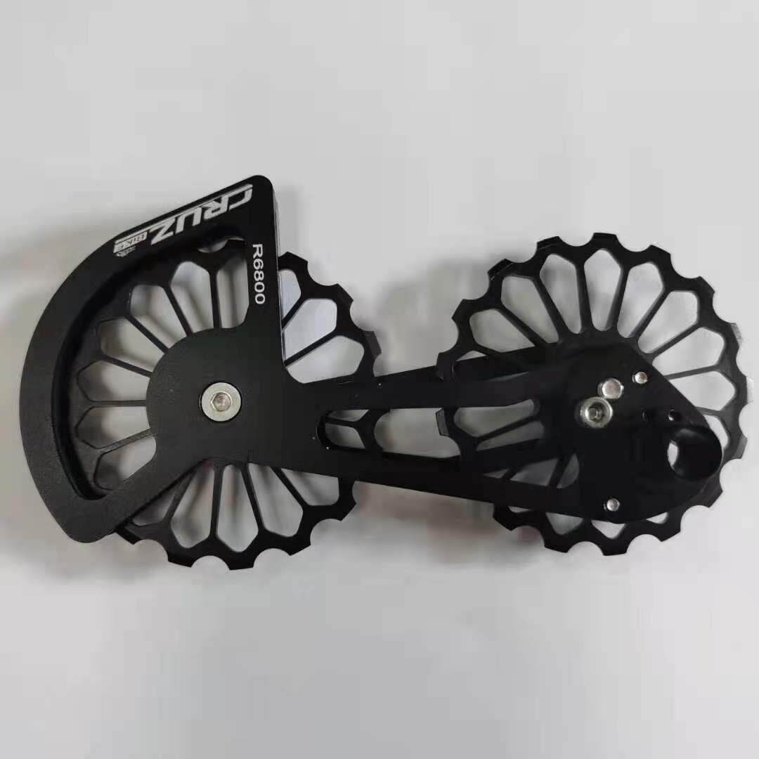 CRUZBIKE 公路自行车铝合金板陶瓷轴承后拨导轮大鸡腿R6800