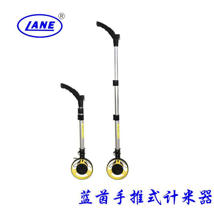 厂家直销蓝茵手推式滚轮机械折叠测距轮测距仪手持测距仪/计米器