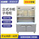 超市冷藏冷冻子母柜便利店双温展示冷柜上冷藏下冷冻冰柜饮料酒柜