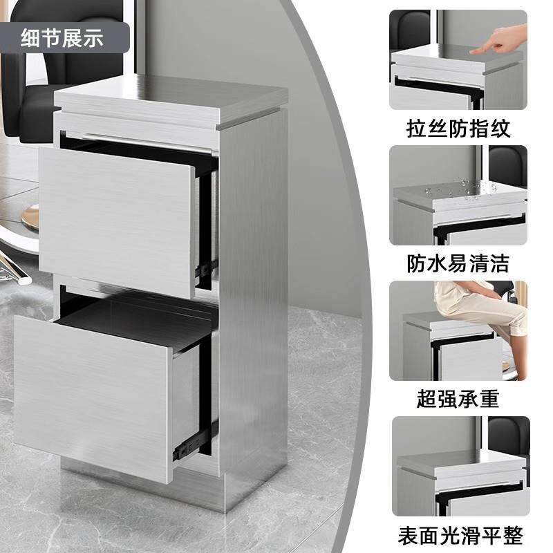 理发工柜发廊店专用储物具不锈钢剪发子柜工具台置物架美发/工具
