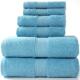 Bath Luxury Towel Set Towels 纯棉毛巾浴巾三件套 Cotton 3pcs