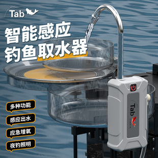 钓鱼洗手抽水器电动野钓自动 智能感应取水器多功能增氧照明