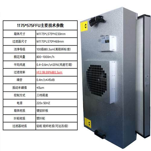 ffu空气净化器工业车间净化室洁净棚高效过滤器风机过滤单元无尘