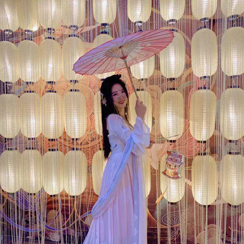 新款直销中国风灯笼墙背景装饰仿古装汉服大唐花古风道具日式广告