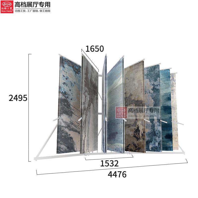 墙纸窗帘样品多功能立式瓷砖架地毯翻页展示架毛毯展架