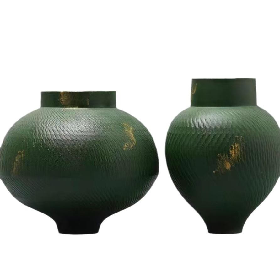 新中式插干花水培两用养花瓶台面陶瓷花瓶插花器餐桌装饰摆件