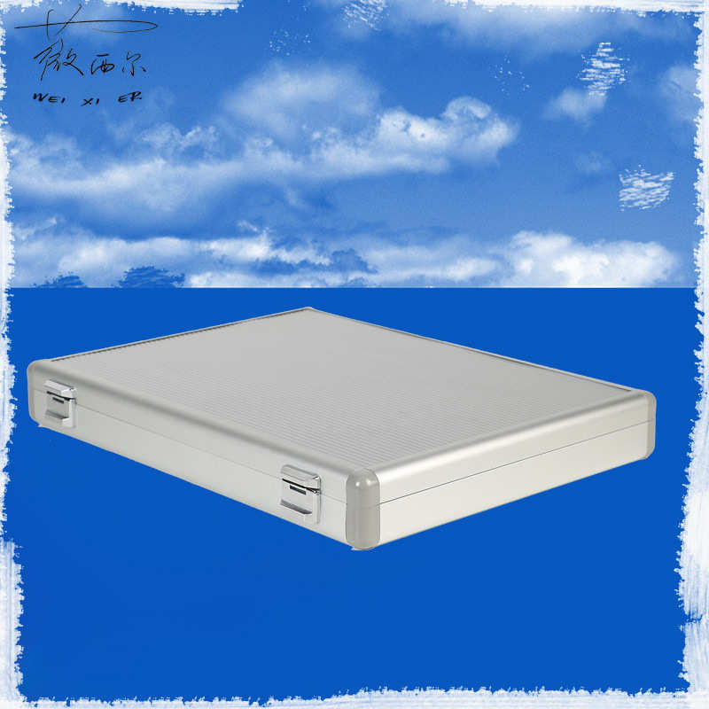 厂家箱包定制批发手提电动电子设备工具机器工具箱铝合金白色简约
