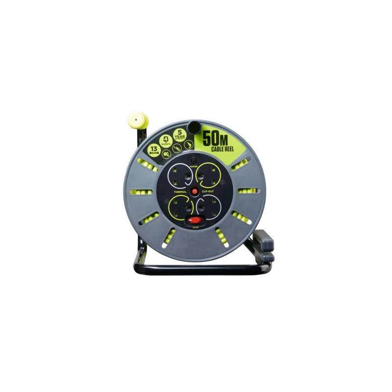 欧时电子RS PRO 黄色电缆卷筒 889-2504 自动收线器 工程卷线卷筒
