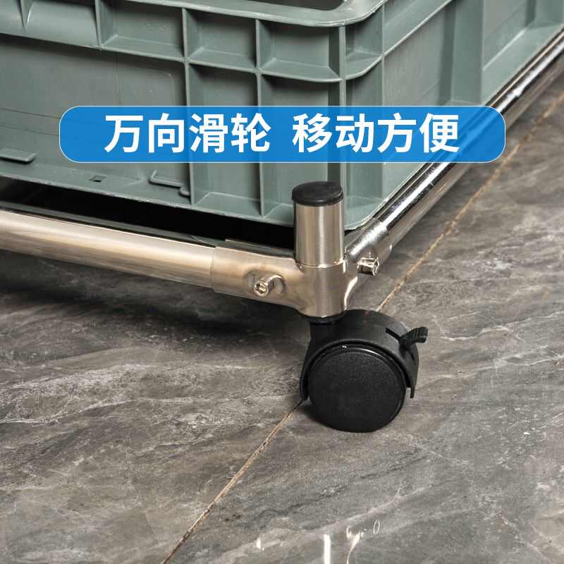 不锈钢落地式拖把架可移动商用置物架墩布扫把架清洁工具收纳架子