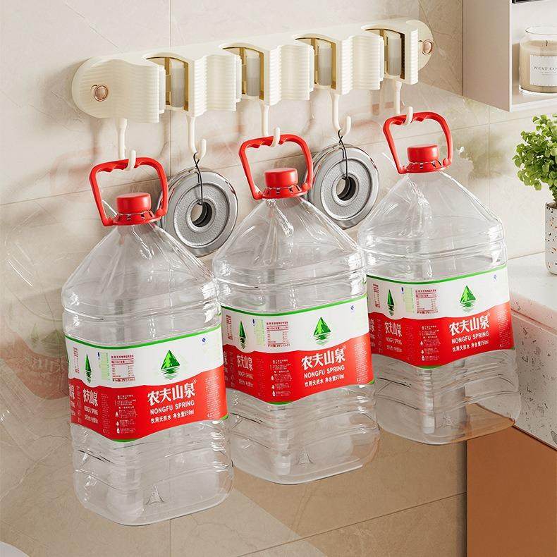 拖把挂钩挂架免打孔壁挂卫生间拖布收纳架粘胶强力固定厨房扫把夹,收纳整理,挂门置物架,淘宝优惠券,粉丝福利购,淘宝优惠卷