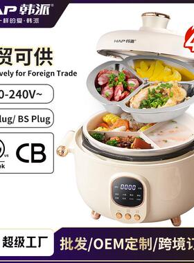 Electric pressure cooker 220V电压力锅4L陶瓷釉三格胆英文版现