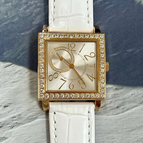 公价27.3万】98新伯爵18K玫瑰金镶钻G0A34080女手表30mm正品二手