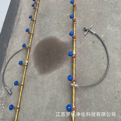 T型氧气氮气高压灌充汇流排 3+3黄铜管道二氧化碳手动切换汇流排