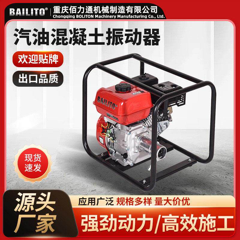 混凝土工地水泥170F汽油发电机插入式振动泵变频混凝土振动器