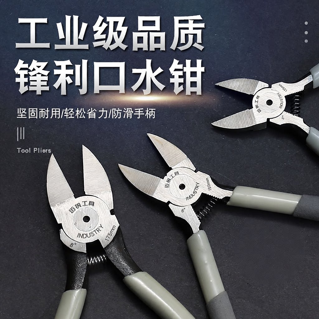 工业模型电子电工料头水钳水口钳