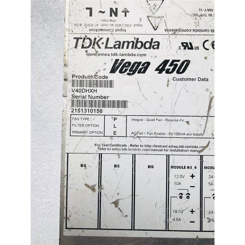 Vega450电源V40DHXH现货销售有坏的可维修带质保