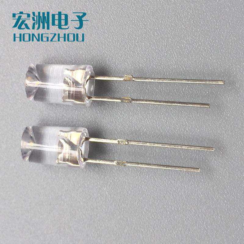 F5单闪内凹白光短脚 5MM内凹自闪白灯 爆闪灯泡 5MM发光二极管