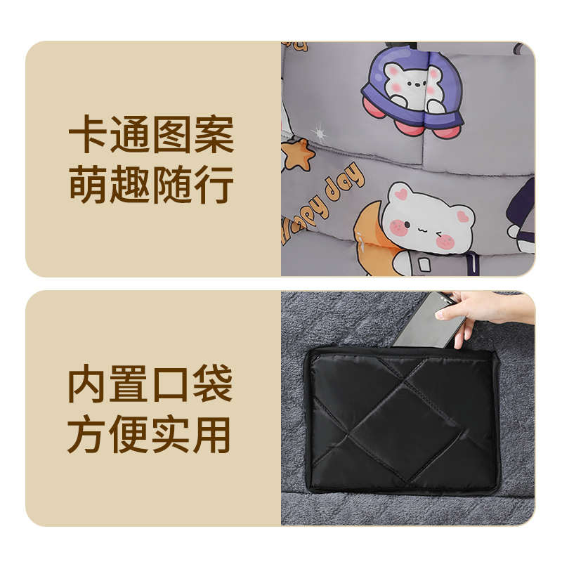 电瓶摩托车挡风被冬季加绒防风罩加厚防寒腿部挡风四季通用电动车