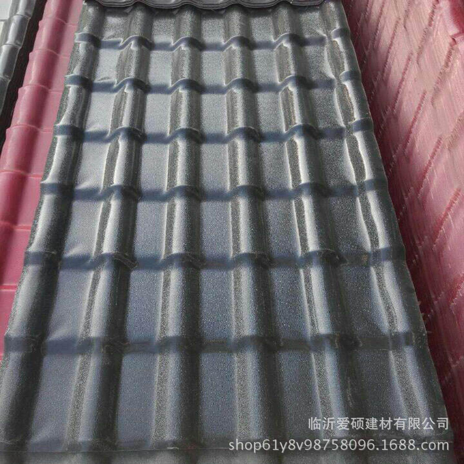 济宁树脂瓦古建筑屋面装饰瓦平改坡工程树脂瓦每平方米价格