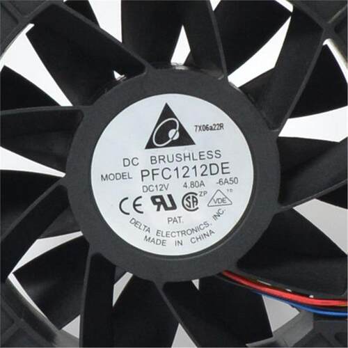台达PFC1212DE 12038 12V 4.8A 12CM厘米超大风量双滚珠暴力风扇