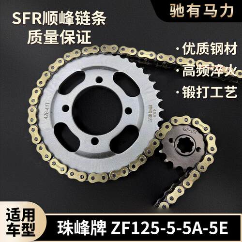 适用珠峰 ZF125-5-5A-5E牙盘油封炼条大小齿轮摩托车耐磨加厚套炼
