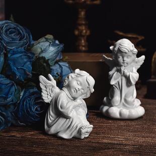 酒柜摆件客厅2026新款北欧创意天使女孩人物创意家居客厅书柜装饰