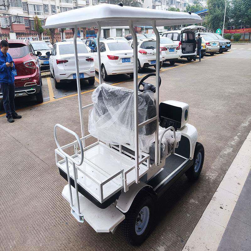 2座改装电动高尔夫小货斗电动观光车动物园景区代步观光车